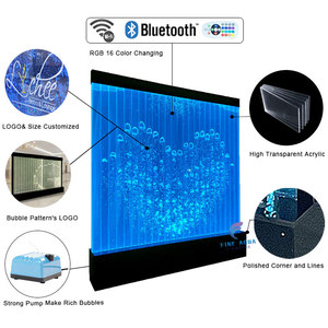 <span class=keywords><strong>Pared</strong></span> <span class=keywords><strong>de</strong></span> Burbujas <span class=keywords><strong>de</strong></span> <span class=keywords><strong>Agua</strong></span> Digital LED Acrílica Personalizada con Estantes <span class=keywords><strong>de</strong></span> Exhibición - Product Image 4