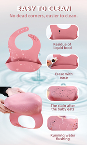 Vente en gros d'ustensiles de salle à manger classiques pour bébés Ensemble d'alimentation pour bébés en silicone sans Bpa avec <span class=keywords><strong>assiette</strong></span> en forme d'ours, bol et gobelet à bavette - Product Image 6