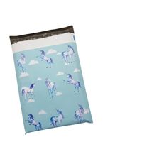 Sac d'expédition en polyéthylène biodégradable auto-adhésif imperméable avec logo personnalisé pour courrier express