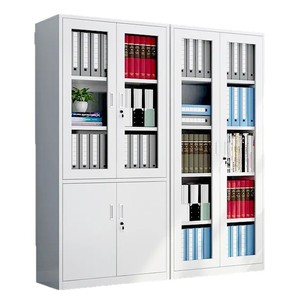 Armoire de classement de bureau à 5 niveaux en acier avec serrure pour usage professionnel - Product Image 1