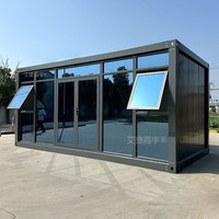 Maisons préfabriquées de luxe modernes sont des maisons conteneurs de 5,8 m et 11,8 m, adaptées à une utilisation dans les bureaux, les cuisines ou les appartements