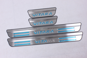 Accesorios para Vitara 2016 2017, Placa Protectora de Umbral de Puerta Cromada ABS, 4 Piezas - Product Image 2