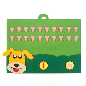Собака и кости Детские образовательные инструменты Войлок DIY игрушки для малышей образование