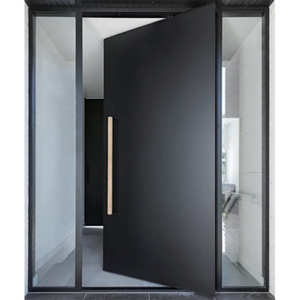 <span class=keywords><strong>Porte</strong></span> pivotante <span class=keywords><strong>d</strong></span>'<span class=keywords><strong>entrée</strong></span> moderne en acier blindé avec façade en bois, nouveau design 2021, meilleur <span class=keywords><strong>prix</strong></span> - Product Image 3