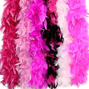 2 Meter Lange Ambachten Pluizige Veren Boa Voor Diy Girl 'S Fancy Dress Accessoires Kerst Carnaval Dansen Huwelijksfeest