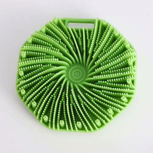 Brosse de bain en silicone la plus vendue, brosse multifonctionnelle pour le dos et les cheveux sous la douche, outil exfoliant pour le nettoyage du corps - Product Image 1