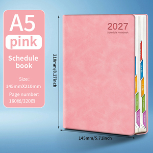 Cuaderno Personalizable con Agenda 2027, Libro <span class=keywords><strong>de</strong></span> Registro <span class=keywords><strong>de</strong></span> Eficiencia Laboral, Planificador para Gestión <span class=keywords><strong>de</strong></span> Tareas Diarias y Mensuales, para Oficina, Escuela y Academia - Product Image 2