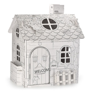 Educación doodle casa <span class=keywords><strong>3d</strong></span> rompecabezas diy juguete pintura - Product Image 1