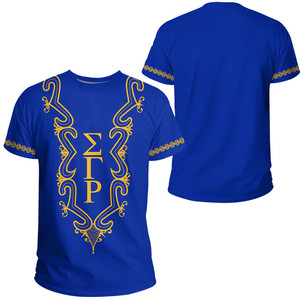Custom Sigma Gamma Rho <strong>Sorority</strong> Girls T-shirts African Dashiki Plus Size Casual Vintage Shirt for Women Cheap Bulk T Shirts - Product Image 2