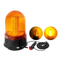 Feu de signalisation LED ambre avec base magnétique DC12/24V, accessoire d'avertissement pour camions et voitures, prise allume-cigare pour tracteurs