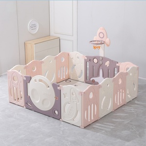 Parc de <span class=keywords><strong>jeu</strong></span> modulaire pliable pour bébé avec balançoire, clôture de sécurité pour enfants sur mesure, aire de jeux intérieure pour tout-petits - Product Image 3