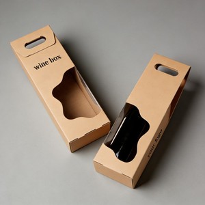 Bolsa de Papel Kraft Personalizada, Reciclable y Económica, <span class=keywords><strong>Precio</strong></span> de Fábrica, Caja de Papel <span class=keywords><strong>para</strong></span> <span class=keywords><strong>Vino</strong></span> Tinto, Brandy, Whisky y Otras Bebidas - Product Image 2