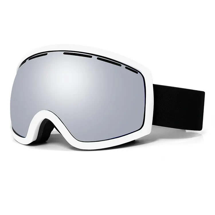 Çoklu renk TPU çerçeve PC lens stokta kar sporları gözlük güneş gözlüğü özel kayak gözlüğü 2021