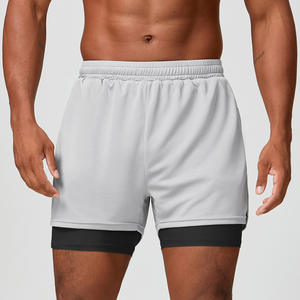 Shorts de bain classiques pour hommes 2025, coupe ajustée, séchage rapide, respirant, écologique, uni, en laine peignée, fermeture à cordon, sportif, léger - Product Image 4