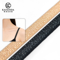 Bande élastique en nylon argenté brillant de 6 mm, style été tendance, haute élasticité, acceptant la personnalisation de la couleur et de la largeur, pour bretelles de soutien-gorge et sous-vêtements
