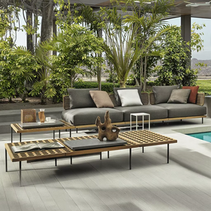 Meubles de <span class=keywords><strong>jardin</strong></span> en rotin pour l'extérieur, ensemble de canapés en rotin épais, résistant aux intempéries, durable, salon, cour - Product Image 4