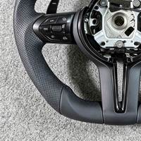 Maßgefertigtes Vibrations-Lederlenkrad für BMW M3 M5 F20 F22 F23 F30 F33 F34 X1 F48 X5 F15 X3 F25 F10 E90 E70 E84 F13