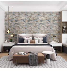 Fondo <span class=keywords><strong>3D</strong></span> de Grado Superior <span class=keywords><strong>Pintura</strong></span> de pared de estilo industrial Diseño de <span class=keywords><strong>tela</strong></span> moderna <span class=keywords><strong>para</strong></span> dormitorio o tienda Impermeable e ignífugo - Product Image 4