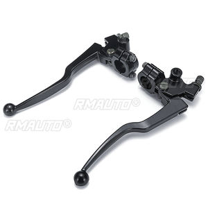 2 leviers de frein et d'embrayage en aluminium pour moto, noirs, compatibles avec Honda CG 125, leviers de frein et d'embrayage en alliage pour moto, câble de frein avant - Product Image 5