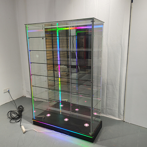 Vitrina Alta de Vidrio con Iluminación LED, Marco de Aluminio, de Pie, Ecológica, para Exhibición en Tiendas Minoristas y Estancos de Cigarrillos - Product Image 6
