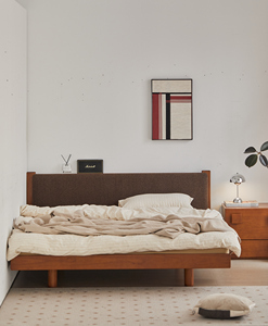 Juego de Dormitorio de Madera Maciza de Estilo Escandinavo Moderno y Minimalista, Tamaño Estándar para Apartamento, Cama Ligera de Lujo <span class=keywords><strong>MUU</strong></span>-, Venta al Por Mayor del Fabricante - Product Image 3