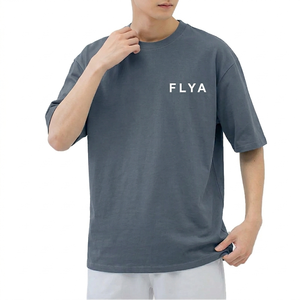 Camiseta 100% algodón, holgada, transpirable, con logotipo personalizado del fabricante, tela premium y costuras finas, impresión por descarga. - Product Image 1