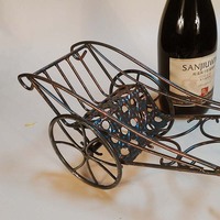 Porte-bouteille en métal simple, support de vin, modèle créatif en fer, rickshake