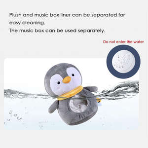 Machine à <span class=keywords><strong>bruit</strong></span> blanc mignonne en forme de <span class=keywords><strong>pingouin</strong></span>, fonctionne sur piles, veilleuse pour bébé, volume réglable, machine à sons de sommeil portable - Product Image 3