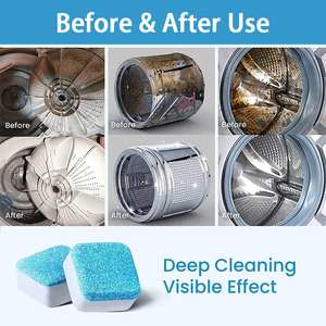 Logo personalizzato 24 Pack sapone ad alta schiumatura rimuovere le macchie per eliminare gli odori degli animali domestici <span class=keywords><strong>lavatrice</strong></span> <span class=keywords><strong>pastiglie</strong></span> di pulizia del tamburo per i proprietari di animali domestici - Product Image 3