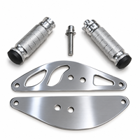 Support de pied gauche en alliage d'aluminium chromé HSKABIN, personnalisé pour moto électrique Yozma IN10 / IN10 Pro, avec verrouillage de changement de vitesse Emoto