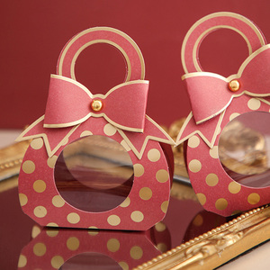 Caja de papel de regalo pequeña para fiesta de boda, recuerdo de boda, bolsa con ventana de exhibición para Chocolate Bonbon - Product Image 2