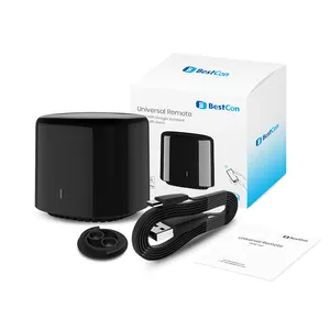 BroadLink RM4C Mini Wi-Fi IR Télécommande universelle Télécommande intelligente pour maison intelligente Fonctionne avec Alexa et Google Home, IFTTT