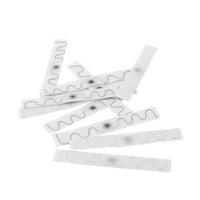 Etiqueta RFID UHF para Lavandería, ISO18000 6C 860 a 960MHz, Lavable en MRI, NXP UCODE 9, Tejida en Textil, para Ropa de Cama