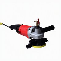Ponceuse-polisseuse humide 1400W avec disque de 9 pouces, alimentation en eau, pour marbre, pierre, béton, machine de polissage de sols, ponçage manuel pour rénovation