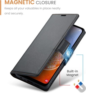 Étui portefeuille pour Samsung Galaxy A17 5G A16 4G avec blocage RFID, porte-cartes, béquille, antichoc, rabat et fermoir magnétique - Product Image 5