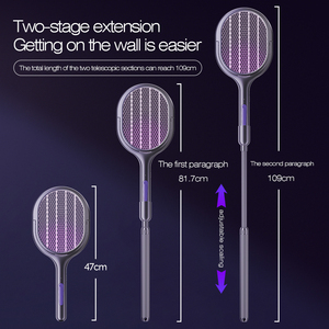 Fly Vỉ Đập cầm tay điện muỗi Vỉ Đập vợt muỗi kẻ giết người lỗi <span class=keywords><strong>Zapper</strong></span> vợt với cơ sở - Product Image 2