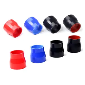 3" to 4'' ID 76-102mm Black Blue Red Car Auto Parts Straight Tube Rubber Coupler Pipe Straight Reducer Radiator Silicone Hose