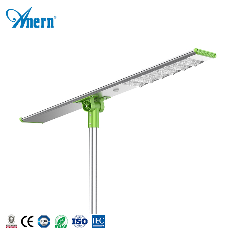 100W de iluminación al aire libre ángulo ajustable impermeable integrada de alto Lumen llevó la luz de calle Solar
