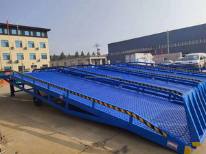 Rampe de quai mobile robuste de 4 à 12 tonnes, <span class=keywords><strong>plateforme</strong></span> <span class=keywords><strong>d</strong></span>'<span class=keywords><strong>accès</strong></span> pour chariot élévateur à <span class=keywords><strong>hauteur</strong></span> réglable pour entrepôt et logistique - Product Image 5