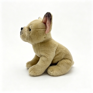 Peluche réaliste Bouledogue Français Crème, Jouet en Peluche Chien Réaliste, Animal en Peluche Doux et Moelleux, Poupée de Compagnie, Cadeau pour Décoration, Vente en Gros, Logo Personnalisé - Product Image 4