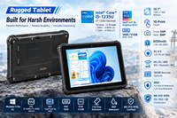 Tablette PC robuste de 10,1 pouces avec processeur i7 de 12e génération, Windows 11, 4G/WiFi6/GPS/BT, grande batterie amovible, étanche IP65, PC industriel