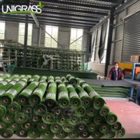 Gazon Artificiel en Rouleau de 40 mm, Tapis Synthétique Vert de 15 mm, Grossiste d'Usine