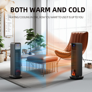 Ventilateur souffleur PTC portable 2200W, mini chauffage électrique, flamme 3D, air chaud, maison, bureau, certifié EU GS, confort domestique, bureau - Product Image 2