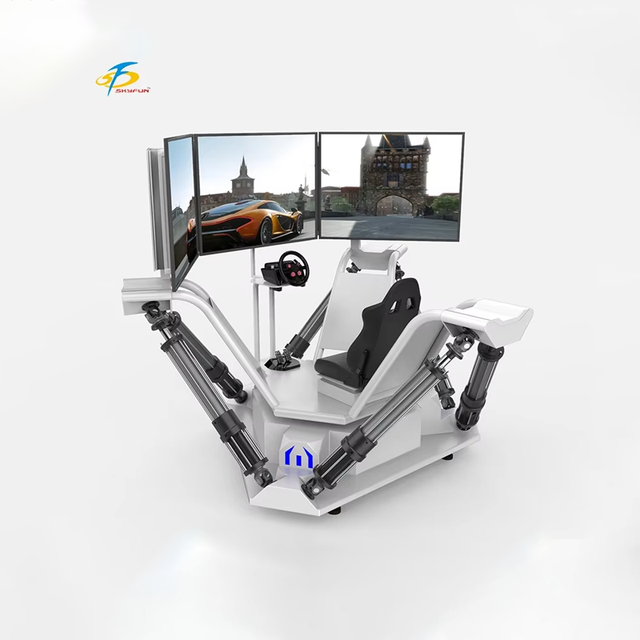 Customized High Quality Arcade Game Car Racing Gaming Equipment VR Racing Simulator With 3 Screen