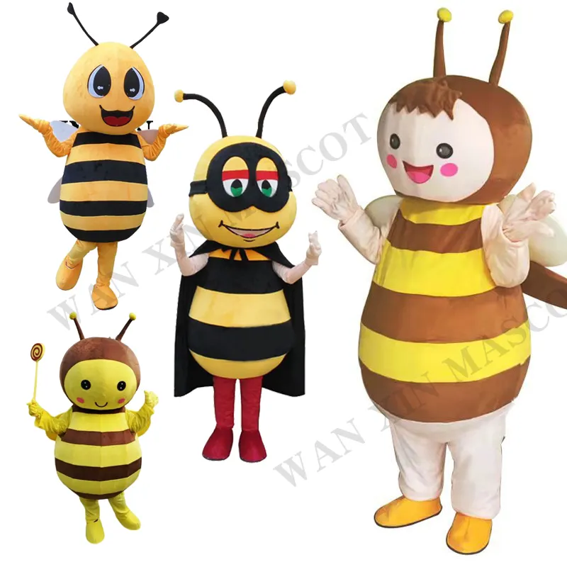 Hot Selling Carnival Bühnenshow Werbung Abend Biene Tier Cartoon Charakter Maskottchen Kostüme für Erwachsene Maskottchen Kostüm
