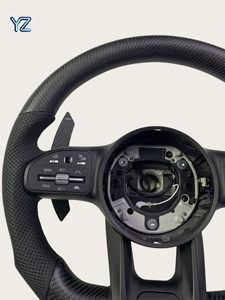 <span class=keywords><strong>Volant</strong></span> en fibre de carbone perforé YZ pour Mercedes Benz W177 W204 W205 W211 W213 C63 E63 S63 G63 G65 GTS <span class=keywords><strong>GTR</strong></span> GLA GLB Sport - Product Image 2
