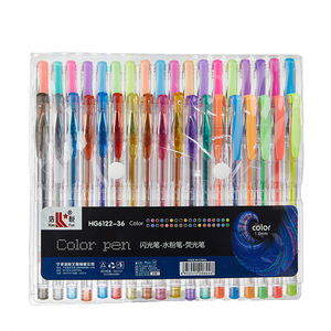 Stylo <span class=keywords><strong>gel</strong></span> pailleté couleur unie U+ pour étudiants, bureau, école, peinture, prise de notes, fluorescent spécial, anti-décoloration, non toxique, vente en gros - Product Image 5