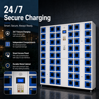 Casier de recharge intelligent pour téléphone portable 2026 Club, multilingue, avec écran 7 pouces, reconnaissance de la veine palmaire et système d'auto-codage