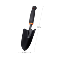 Kit de 3 pelles de jardinage noires multi-styles, petit format, très demandé