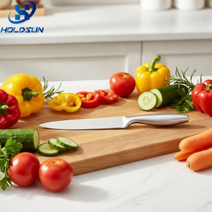 Cuchillo profesional ecológico de acero inoxidable de 8 pulgadas para cortar carne y frutas con mango hueco cómodo para uso en la cocina - Product Image 4